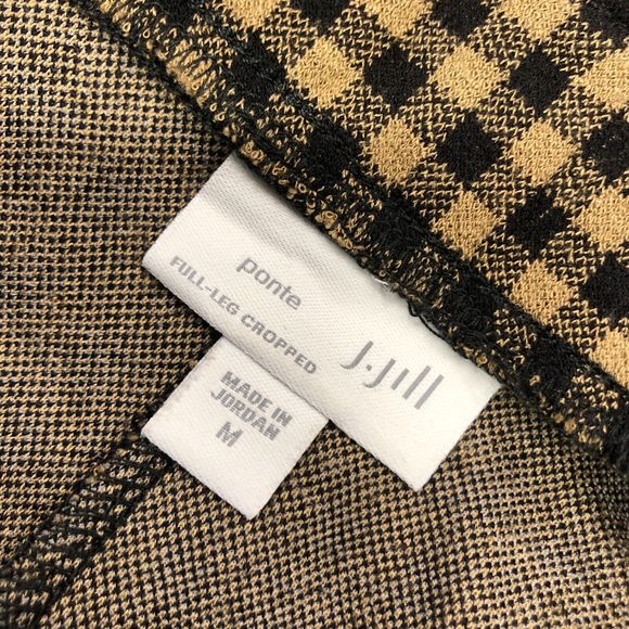 J Jill Women Ponte Full-Leg Cropped Pants Size Medium Viscose Blend B238 -25 - Picture 8 of 16